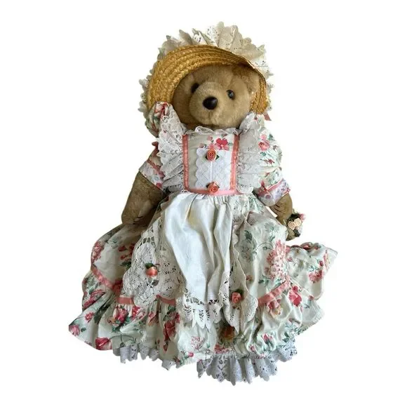 Vintage Bearly People Dolls Lot Of 3 - Picture 9 of 16